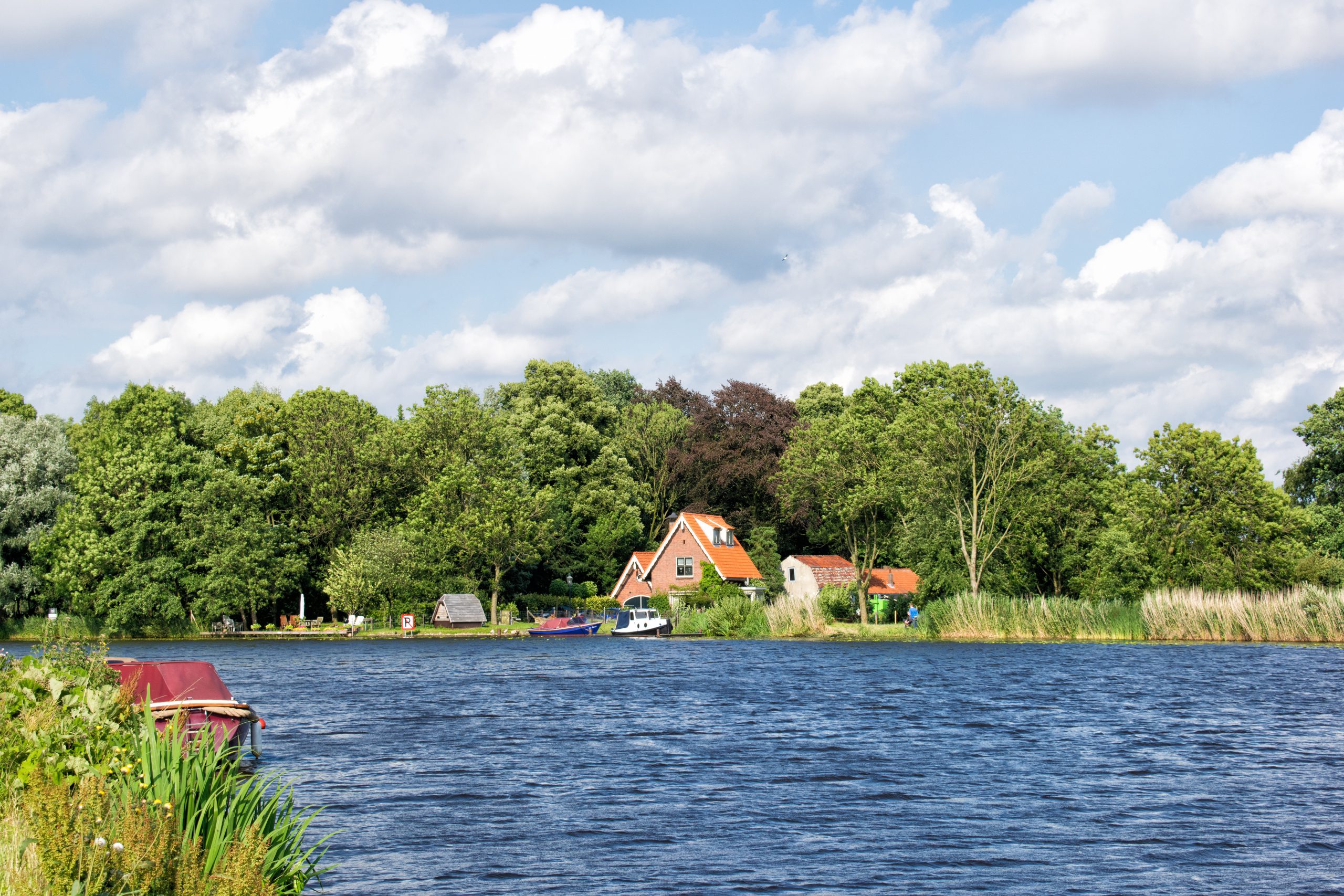 Amstel,River,Near,Amsterdam,And,Amstelveen